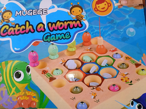 Wooden fishing game - wooden,