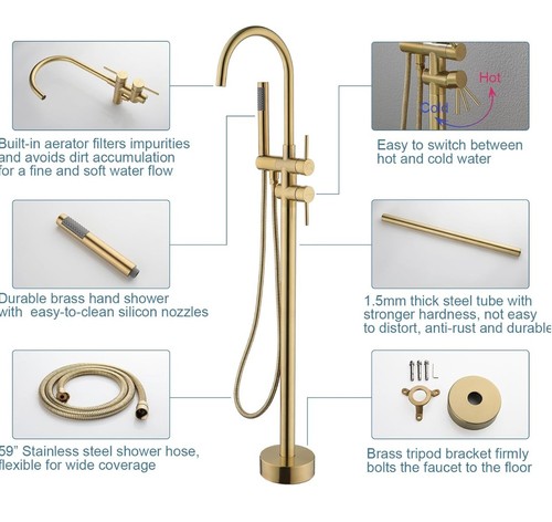 Freestanding bathtub faucet - bathtub,