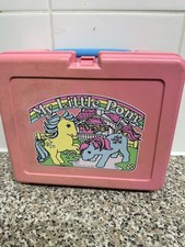 RARE 1980s Vintage My Little Pony MLP Lunchbox Bluebird Toys vintage pink storag