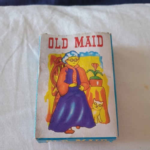 Vintage old maid set cards - vintage,