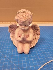 Vintage Pink Angel Statue