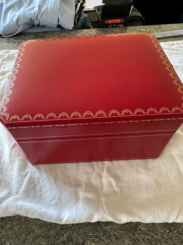 Genuine cartier red leather - genuine,