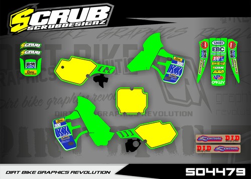 Graphics kit kawasaki kx500 - graphics,