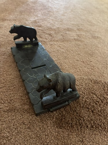 Antique bear black - antique, forest