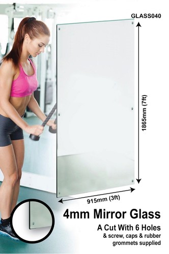 Extra large mirror glass - glass, 6