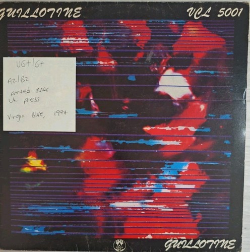 Guillotine vinyl record g - guillotine, vg+/g+