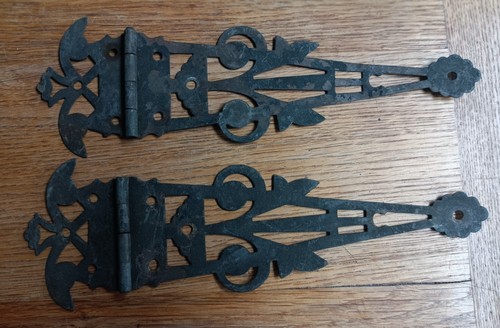 Pair large antique brass - pair,