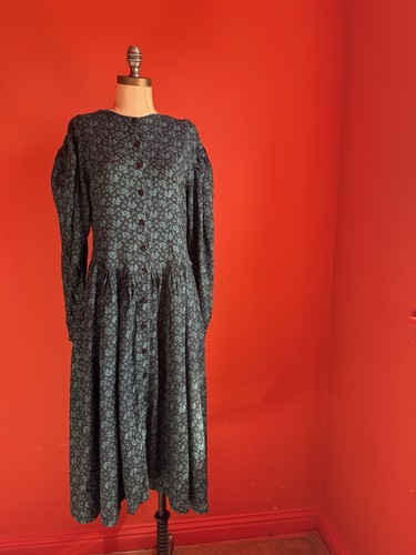 Phool blue floral long - blue,