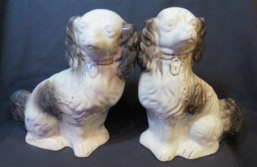Pair antique ceramic - pair,