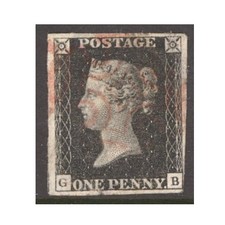 1840 black g - 1840, 1d 