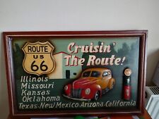 Route 66 Car 3D Wooden Sign