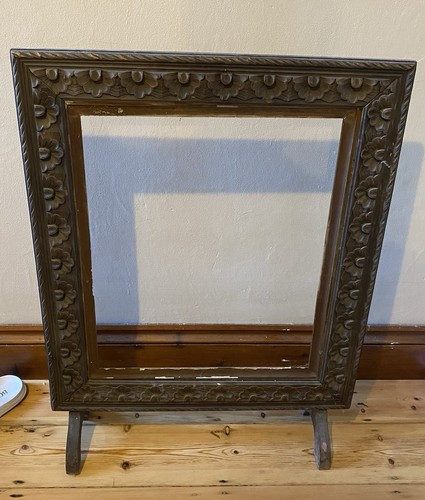 Antique wooden fire screen - fire,