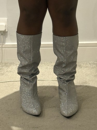 Zara silver glitter - silver,