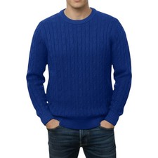 Mens Cable Knit Sweatshirt