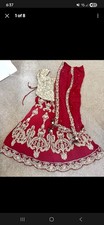 indian bridal lengha red asian