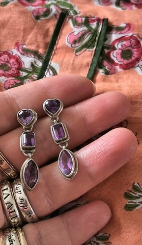 Sterling silver amethyst - sterling,