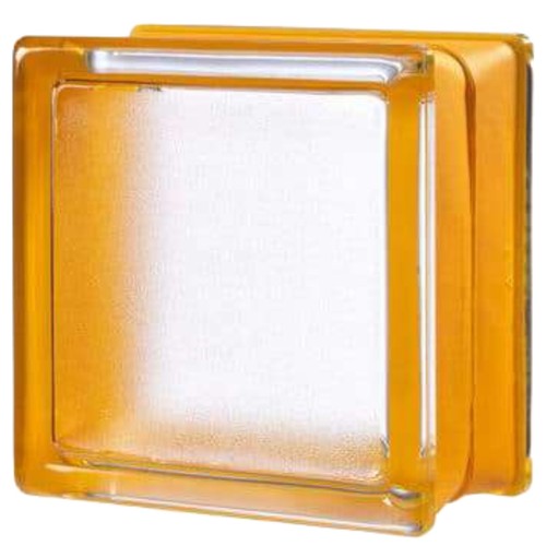 Apricot mini glass brick - mini, brick/block