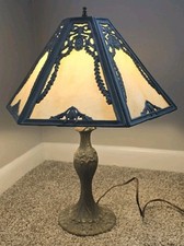 1900's Slag Glass Lamp By Poul