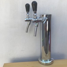 Tap Tower Double self closing Faucet flow adjuster hose ball lock corny beer keg