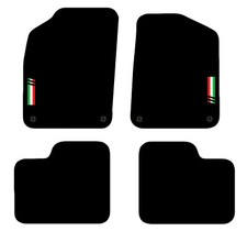 Carsio Tailored Carpet Car Floor Mats For Fiat 500 2012 to 2022 with logo