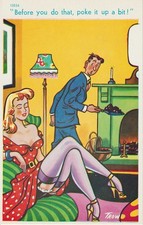 Vintage saucy seaside postcard - saucy,