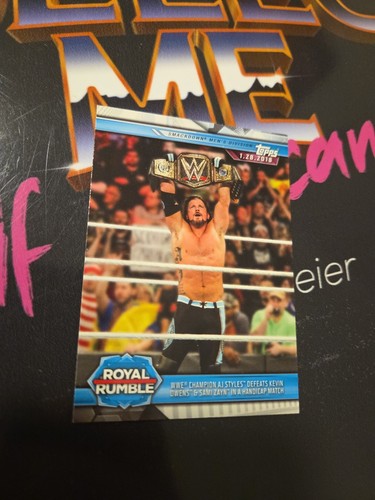 Topps wwe wwf royal - rumble, aj