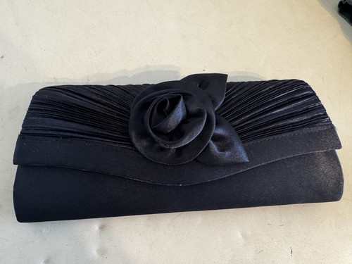 Navy clutch bag - navy,