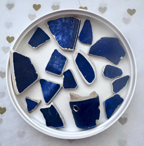 Scottish sea pottery shards - sea,