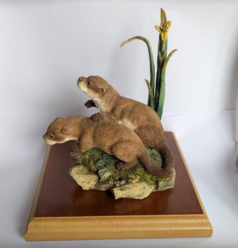 Handcrafted resin otter - resin,