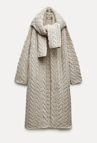 Bnwt zara beige cable - bnwt, knit