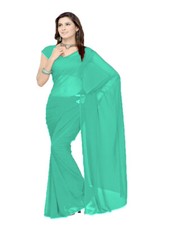Women's Chiffon Bollywood Plain Saree Indian Special Sari | 25 Color | C26