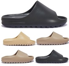 MENS SLIPON RUBBER SLIDERS GENTS  DESIGNER SLIDES COMFY SUMMER HOLIDAY SANDALS S