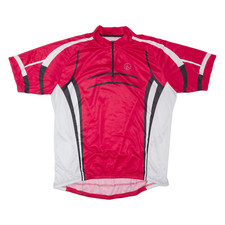 TECHTEX Cycling Shirt Mens Jersey Red 1/4 Zip L