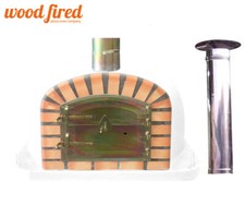 Brick outdoor wood fired pizza - wood,