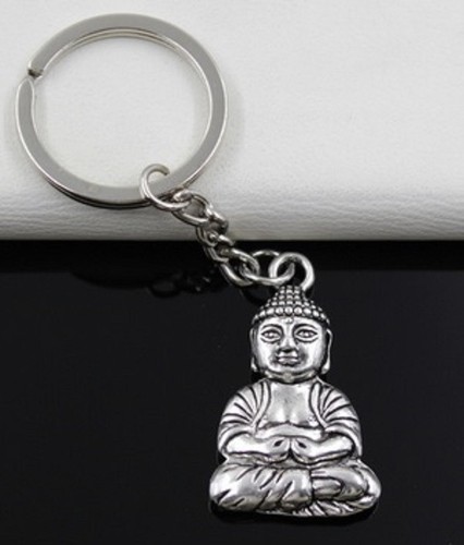 Large silver buddha tibetan - large,