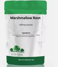 Marshmallow Root 1000mg Capsules – Digestive, Respiratory & Soothing Support