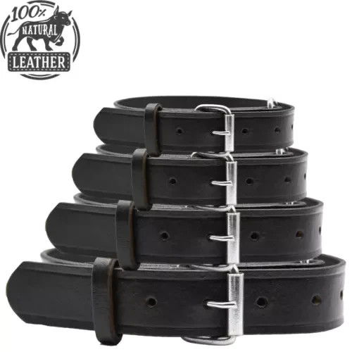 Leather dog collar for large - leather,