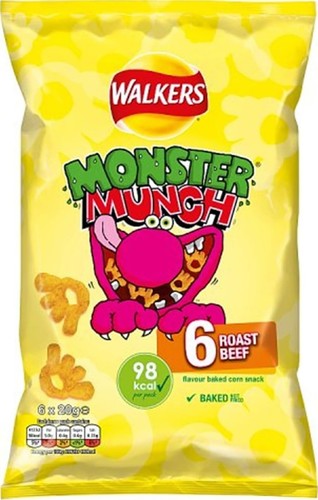 Walkers monster munch - munch, roast