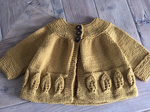 Hand knitted baby matinee - knitted,