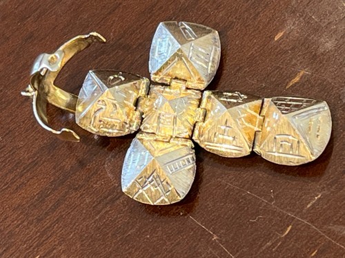 Vintage 9ct gold silver - &,