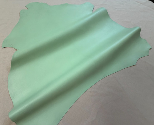 Light mint green leather - mint,