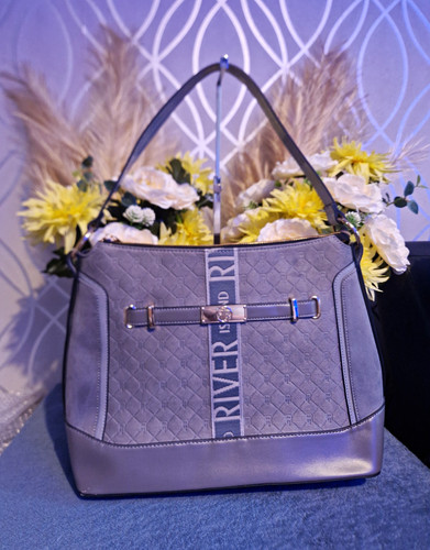 River island grey monogram - river,