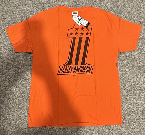 Harley davidson shirt orange - harley,