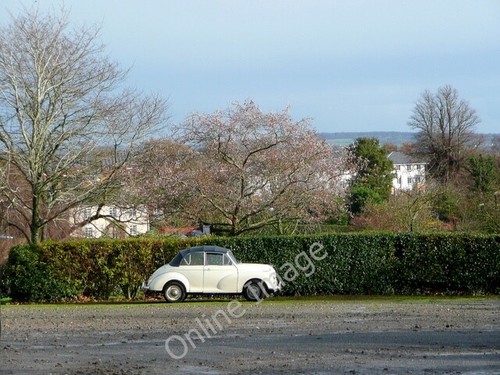Photo 6x4 white 1966 morris - white,