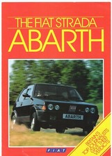 Fiat Strada Abarth 130 TC 1984-85 UK Market Foldout Sales Brochure Ritmo