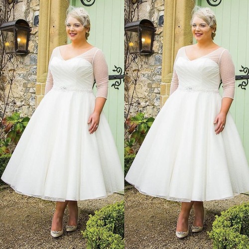 Plus size sleeves - 3/4, short