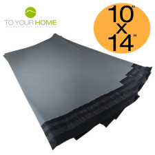 Grey Mailing Bags 10x14 50% Recycled Plastic Self Seal Strong Postal Poly