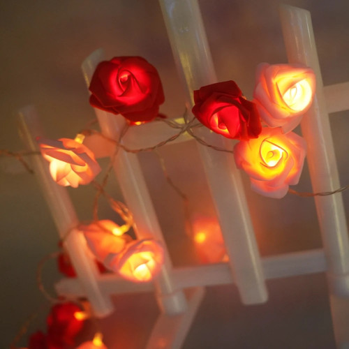 Rose flower led fairy string - rose,