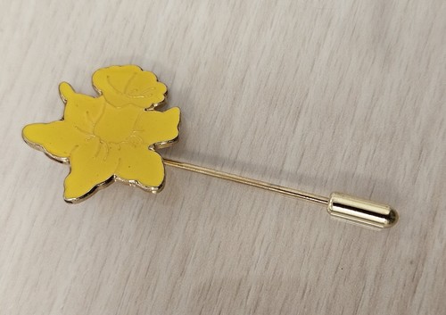 Lovely daffodil pin brooch - daffodil,