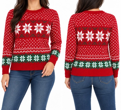 Red christmas fair isle - christmas,